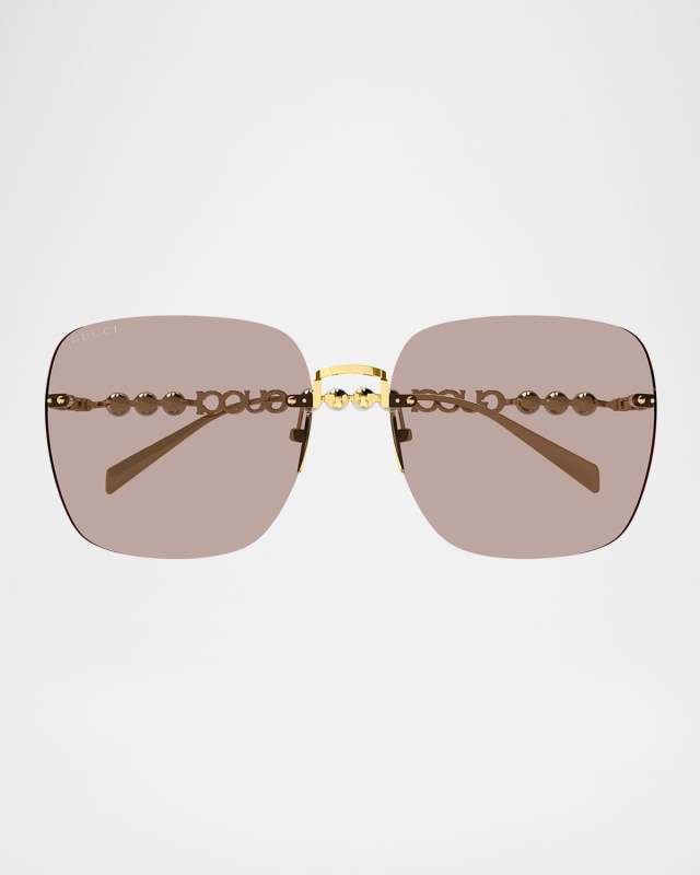 Metal Rectangle Sunglasses